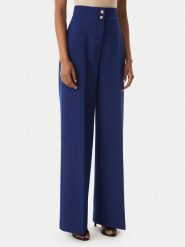 Maryley Spodnie materiałowe 26EB680/43FR Granatowy Regular Fit. Niebieskie spodnie materiałowe damskie Maryley, bez wzorów, z materiału. Za 279.99 zł.