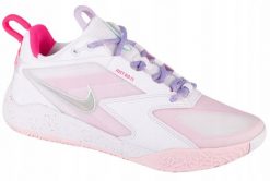 Nike Buty siatkarskie Air Zoom HyperAce 3 biało-różowe r. 43. Białe obuwie sportowe damskie Nike, bez wzorów, bez zapięcia. Za 437.44 zł.