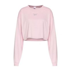 Bluza sportowa damska Reebok CL Wide krótka. Czerwone bluzy damskie Reebok, l, bez wzorów, z bawełny, sportowe, bez ramiączek, bez kaptura. Za 60.00 zł.