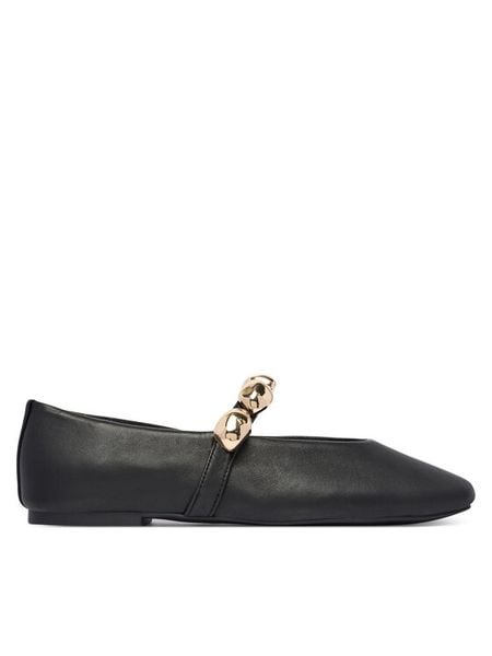 Steve Madden Baleriny Poppin Flat 11005437 Czarny. Czarne balerinki damskie Steve Madden, bez wzorów, ze skóry, bez obcasa, bez zapięcia. Za 466.99 zł.