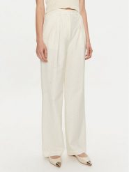 Simona Corsellini Spodnie materiałowe A24CPPA014 Écru Wide Leg. Spodnie materiałowe damskie SIMONA CORSELLINI, bez wzorów, z materiału. Za 1,119.00 zł.