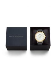 Daniel Wellington Zegarek Classic St Mawes DW00100868 Czarny. Czarne, analogowe zegarki męskie Daniel Wellington, bez wzorów. Za 909.99 zł.