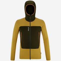 Kurtka polarowa męska MILLET M Fusion Grid Hoodie Żółty. Żółte kurtki męskie Millet, m, bez wzorów, z polaru, bez kaptura. Za 429.00 zł.