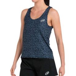 T-shirt Bullpadel Bisas Woman. Czarne t-shirty damskie bullpadel, s, bez wzorów, z jersey, bez kołnierzyka, bez ramiączek. Za 201.20 zł.