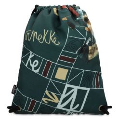 Zielony Worek Anekke Modny Plecak Damski. Zielone torebki do ręki damskie Anekke, z aplikacjami, duże, bez dodatków. Za 119.00 zł.
