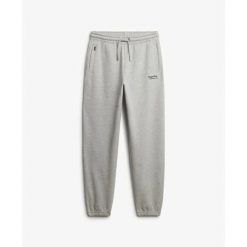 Spodnie damskie Superdry Essential. Szare spodnie dresowe damskie Superdry, bez wzorów, sportowe, długie. Za 288.40 zł.