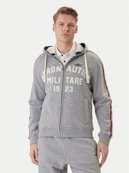 Aeronautica Militare Bluza 261FE2070UF00677 Szary Comfort Fit. Szare bluzy męskie Aeronautica Militare, l, bez wzorów, z bawełny, bez ramiączek, bez kaptura. Za 799.99 zł.