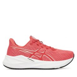 Buty do biegania Asics. Czerwone obuwie sportowe damskie Asics, bez wzorów, bez zapięcia, do biegania. Za 299.99 zł.