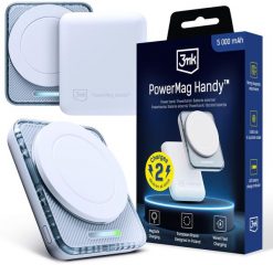 Powerbank 3MK 3mk PowerMag Handy 22.5W MagSafe 5,000mAh White. Białe powerbanki 3mk. Za 69.90 zł.