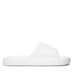 Klapki Guess. Białe klapki męskie Guess, z aplikacjami, bez zapięcia. Za 179.99 zł.