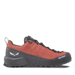 Damskie buty trekkingowe Salewa Wildfire Leather 2 GTX. Brązowe obuwie trekkingowe damskie Salewa, z gore-texu, bez zapięcia. Za 773.00 zł.