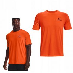 Męski T-Shirt Sportowy Under Armour Rush 825 Energy. Brązowe koszulki sportowe męskie Under Armour, m, bez wzorów, bez ramiączek, do biegania. Za 173.87 zł.