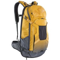 Plecak rowerowy dla dorosłych Evoc FR Trail E-Ride ochraniacz. Żółte plecaki damskie EVOC, bez wzorów, z nylonu, sportowe. Za 883.99 zł.