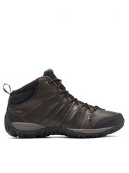 Columbia Trekkingi Woodburn II Chukka Wp Omni-Heat 2105171 Brązowy. Brązowe botki męskie Columbia, bez wzorów, ze skóry, bez obcasa, bez zapięcia. Za 321.99 zł.