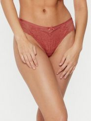 Hunkemöller Stringi Arabella 206330 Czerwony. Czerwone majtki damskie Hunkemöller, z syntetyku. Za 39.99 zł.