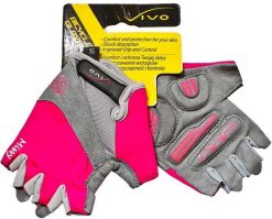 Vivo Rękawiczki rowerowe damskie SB-01-5277 różowo-szare r. XS (4962400). Czerwone rękawiczki damskie VIVO, bez wzorów. Za 65.00 zł.