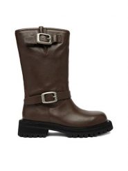 G-Star Raw Botki EO-ERVA-LT2520-101 Brązowy. Brązowe botki damskie G-Star Raw, bez wzorów, ze skóry, retro, bez obcasa, na płaskiej podeszwie, bez zapięcia. Za 579.99 zł.