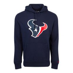 Bluza z kapturem Houston Texans NFL. Niebieskie bluzy sportowe męskie New Era, m, bez wzorów, z kapturem. Za 294.50 zł.