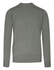 Sweter Szary, Okrągły Dekolt, 100% BAWEŁNA (U-neck), Męski -BRAVE SOUL. Szare swetry męskie Brave Soul, m, bez wzorów, z bawełny, eleganckie, bez kołnierzyka, bez ramiączek. Za 89.00 zł.