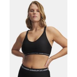 Biustonosz sportowy Under Armour Crossback Low Bra. Czarne bielizna sportowa damska Under Armour, s, bez wzorów. Za 104.99 zł.