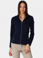 Sweter Damski Luhta Engelsby. Niebieskie swetry nierozpinane damskie Luhta, l, bez wzorów, z materiału, eleganckie, bez kołnierzyka, bez ramiączek. Za 329.00 zł.