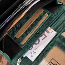 Paolo Peruzzi Portfel damski skórzany w kwiaty vintage duży RFID T-111-HGR. Portfele damskie Paolo Peruzzi. Za 111.82 zł.