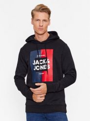 Jack&Jones Bluza Oscar 12235248 Czarny Regular Fit. Czarne bluzy męskie Jack&Jones, m, bez wzorów, z bawełny, bez ramiączek, bez kaptura. W wyprzedaży za 89.99 zł.
