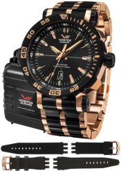 Zegarek męski Vostok Europe NH35A-575E282B czarny. Czarne zegarki męskie Vostok Europe, bez wzorów. Za 8,472.24 zł.