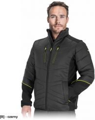 Reis B - Kurtka ochronna ocieplana męska zapięcie i kieszenie suwak elastyczne wykończenia odblaski REGULAR nylon 100% softshell 96% poliester 4% elas. Brązowe kurtki męskie Reis, m, bez wzorów, z nylonu, bez kaptura. Za 166.05 zł.