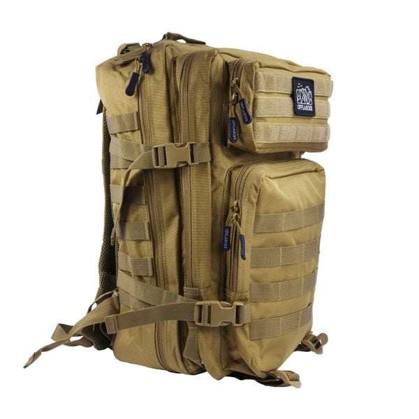Plecak turystyczny OFFLANDER Survival 43L khaki. Zielone plecaki męskie OFFLANDER, bez wzorów, sportowe. Za 175.00 zł.