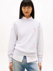 Tommy Jeans Bluza Kobiety Bawełna (100%) szary, S. Szare bluzy damskie Tommy Jeans, s, bez wzorów, z bawełny, bez ramiączek, bez kaptura. Za 279.95 zł.