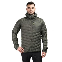 Kurtka trekkingowa męska Montura Pure Duvet l. Zielone kurtki męskie MONTURA, l, bez wzorów, sportowe, bez kaptura. Za 985.49 zł.