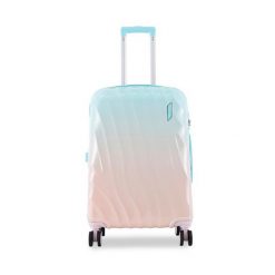 Walizka średnia Semi Line. Niebieskie walizki damskie Semi-line, bez wzorów, średnie. Za 249.99 zł.