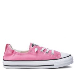 Trampki Converse. Czerwone trampki i tenisówki damskie Converse, bez wzorów, bez zapięcia. Za 169.99 zł.
