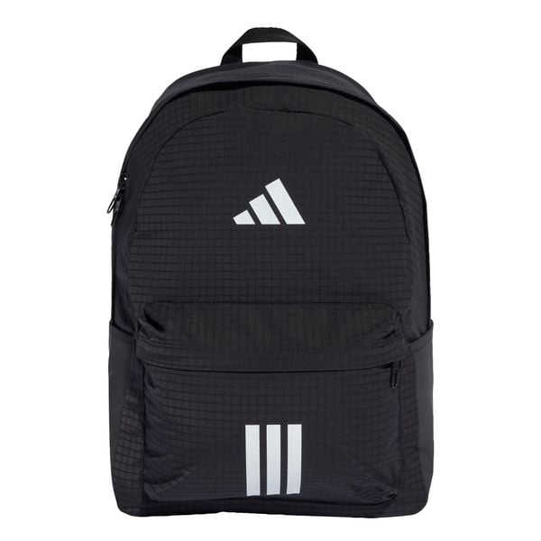 Plecak Essentials 3-Stripes Back To School 2. Czarne plecaki męskie Adidas, bez wzorów, z materiału, klasyczne. Za 119.00 zł.