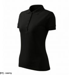 Pique Polo Free - ADLER - Pique Polo Free - Koszulka polo damska, 200 g/m2, 65 % bawełna, 35 % poliester - czarny 2XL. Czarne bluzki damskie MALFINI, m, bez wzorów, z bawełny, bez kołnierzyka, bez ramiączek. Za 52.95 zł.
