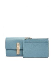 Furla Portfel Iride S WP00640 ARE000 CN 4896S Turkusowy. Niebieskie portfele damskie Furla, ze skóry. Za 674.99 zł.