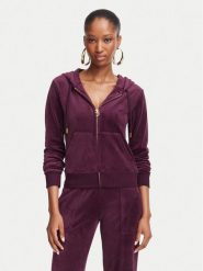 Juicy Couture Bluza Robertson JCAP176G Fioletowy Slim Fit. Fioletowe bluzy damskie Juicy Couture, s, bez wzorów, bez ramiączek, bez kaptura. Za 449.99 zł.