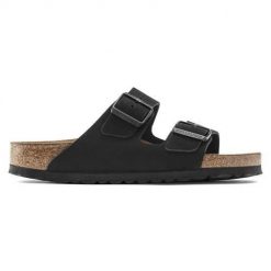 Klapki damskie Birkenstock Arizona Sfb. Klapki damskie Birkenstock, bez wzorów, z materiału, sportowe, bez obcasa, bez zapięcia. Za 491.80 zł.