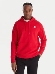 Kappa Bluza Authentic 321W7GW Czerwony Regular Fit. Czerwone bluzy męskie Kappa, m, bez wzorów, z bawełny, bez ramiączek, bez kaptura. Za 349.99 zł.