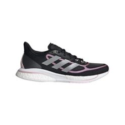 Kobieta Bieganie Buty Adidas Supernova. Czarne obuwie sportowe damskie Adidas, bez wzorów, bez zapięcia, do biegania. Za 494.30 zł.