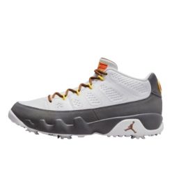 Air Jordan 9 Retro Low Golf US Open. Białe swetry męskie Jordan, bez wzorów, retro, bez kołnierzyka, bez ramiączek. Za 843.21 zł.
