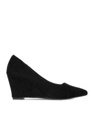 MEXX Czółenka EO-WS1098-02 Czarny. Czarne czółenka damskie Mexx, bez wzorów, ze skóry, bez obcasa, bez zapięcia. Za 329.99 zł.