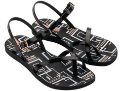 Sandały japonki damskie Ipanema Fashion Sand VIII Fem. Czarne sandały damskie Ipanema, bez wzorów, z materiału, bez obcasa, bez zapięcia. Za 119.00 zł.
