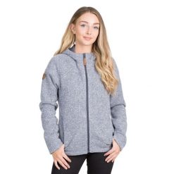 Damska Bluza Polarowa Reserve C. Niebieskie bluzy damskie Trespass, s, bez wzorów, z dżerseju, bez ramiączek, z kapturem. Za 168.99 zł.