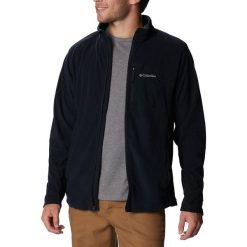 Bluza trekkingowa męska Columbia Klamath Range Full Zip. Czarne bluzy sportowe męskie Columbia, m, bez wzorów, z polaru, bez kaptura, trekkingowe. Za 185.99 zł.