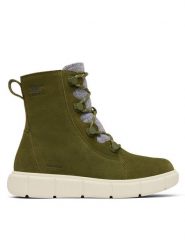 Sorel Botki Explorer™ III Joan Wp 2077951355 Zielony. Zielone botki damskie Sorel, bez wzorów, ze skóry, bez obcasa, na płaskiej podeszwie, bez zapięcia. Za 509.99 zł.