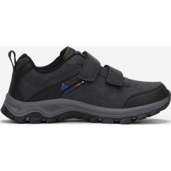 Granatowo-Niebieskie Buty Trekkingowe Beaulne. Niebieskie trekkingi męskie Born2be, z materiału, przed kostkę, bez zapięcia. Za 79.99 zł.