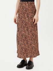 Pieces Spódnica midi Franan 17116541 Brązowy Regular Fit. Brązowe spódnice damskie Pieces, m, bez wzorów, z syntetyku, midi. Za 79.99 zł.