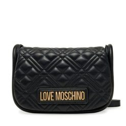 Torebka LOVE MOSCHINO. Czarne listonoszki damskie Love Moschino, bez wzorów, bez dodatków. Za 369.99 zł.